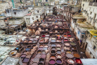 Morocco-Fez-Leather tannery
