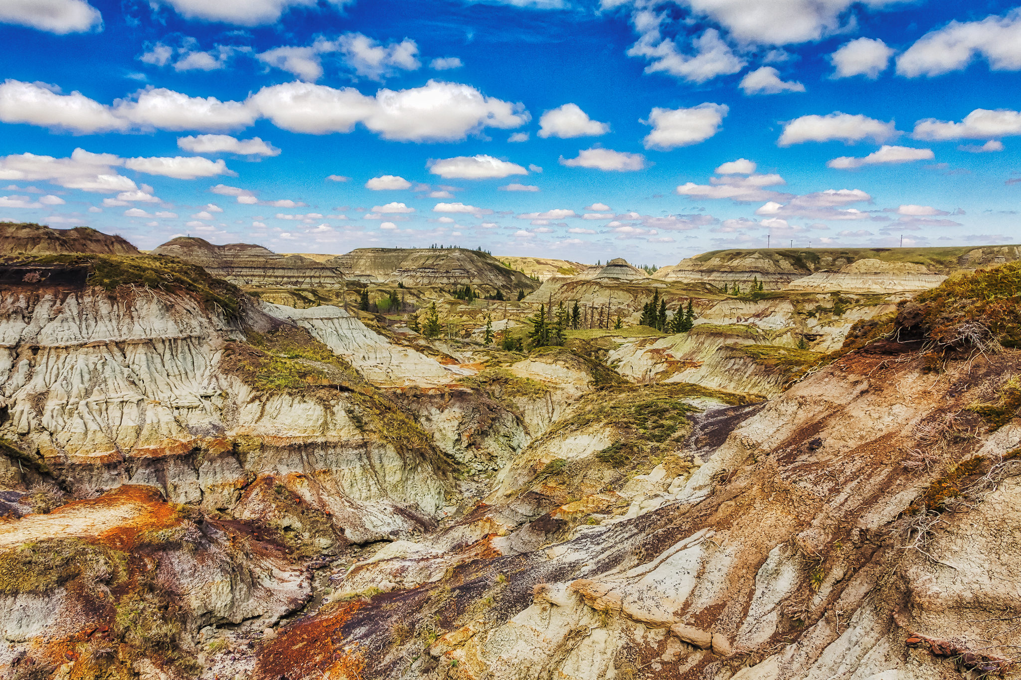 Canada the badlands at Drumheller